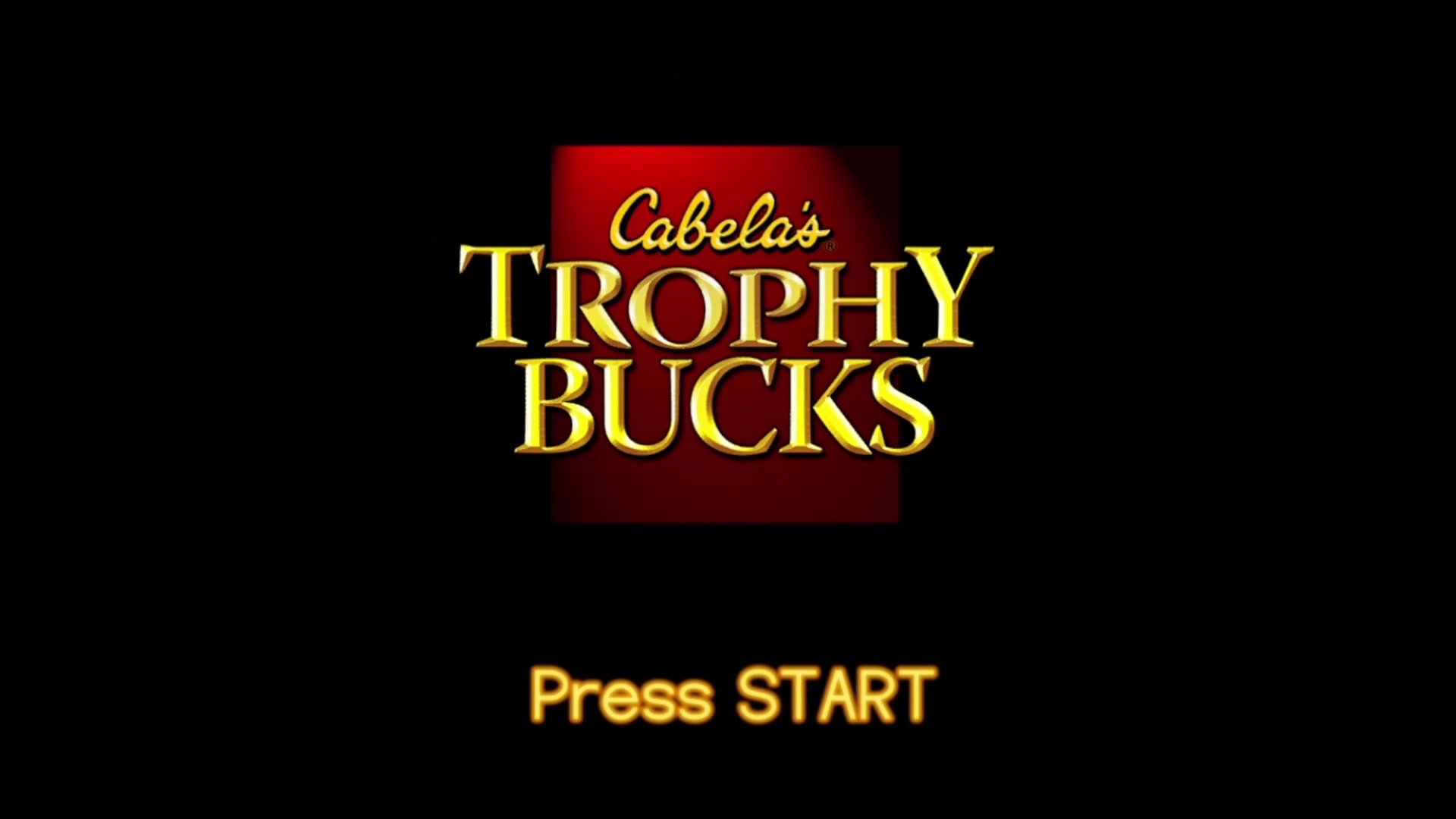 Cabela's Trophy Bucks title screen for Xbox 360
